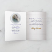 クリスマスの出生マドンナ宗教カード シーズンカード (内部)