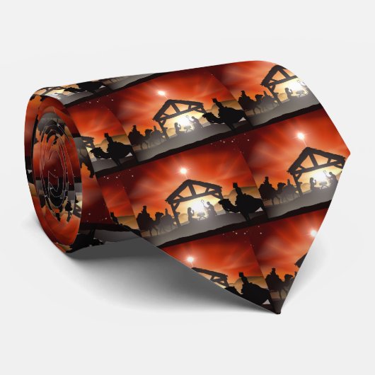 クリスマスの出生場面 ネクタイ (ロール)