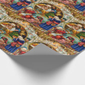 クリスマスの出生場面 ラッピングペーパー (角)