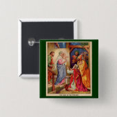 クリスマスの出生場面Wisemen 缶バッジ (正面&裏面)