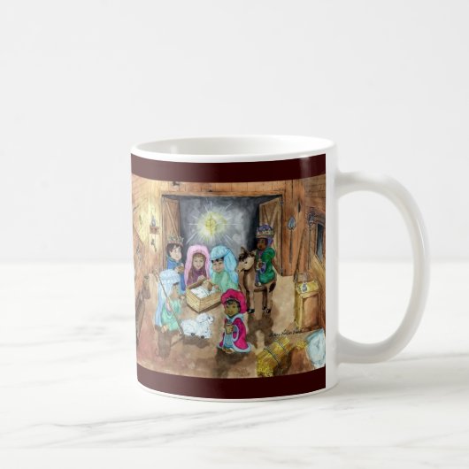 クリスマスの出生 コーヒーマグカップ (右)