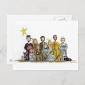 クリスマスの出生 シーズンポストカード (正面/裏面)