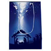 クリスマスの出生 ミディアムペーパーバッグ (裏面)