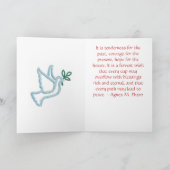 クリスマスの出発カード シーズンカード (内部)