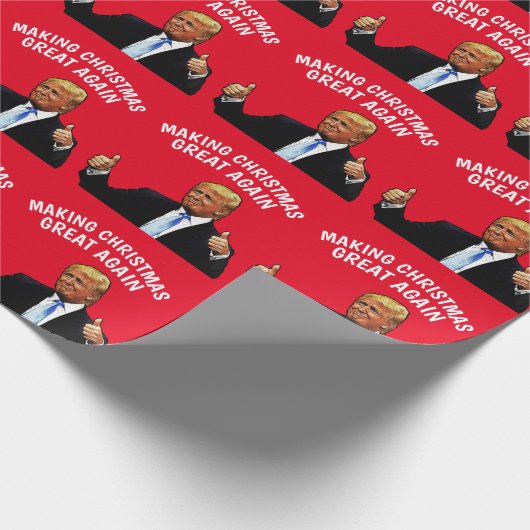 クリスマスの切り株素晴らしのクリスマス ラッピングペーパー (角)