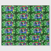 クリスマスの列車の芸術2 ラッピングペーパー (フラット)