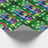 クリスマスの列車の芸術2 ラッピングペーパー (角)