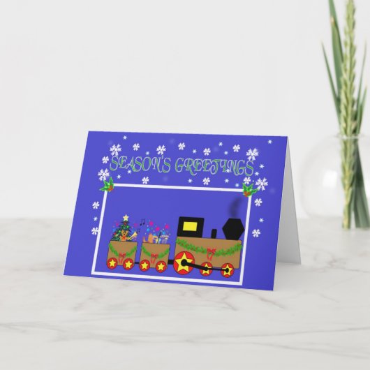 クリスマスの列車2 シーズンカード (正面)