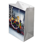 クリスマスの列車 ミディアムペーパーバッグ (裏面アングル)