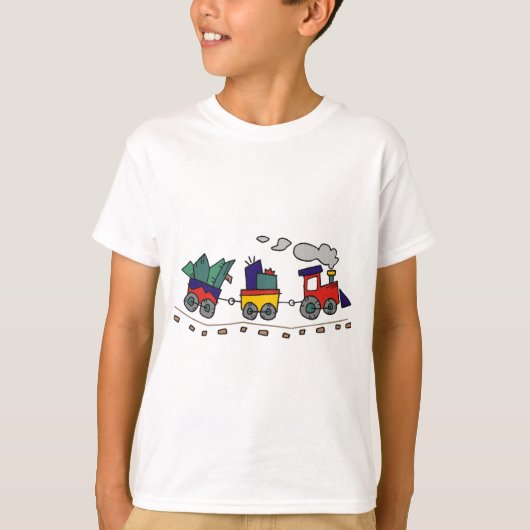 クリスマスの列車 Tシャツ (正面)