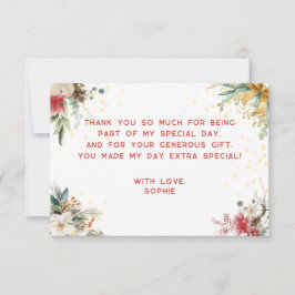 クリスマスの初めての誕生日おめでとう！ サンキューカード