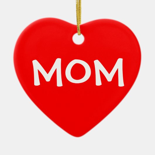 クリスマスの利己的なママ セラミックオーナメント (正面)