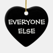 クリスマスの利己的なママ セラミックオーナメント (裏面)