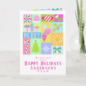 クリスマスの到来カレンダーのフォトグリーティングカード サンキューカード (正面)