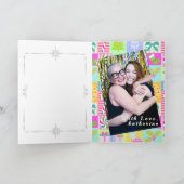 クリスマスの到来カレンダーのフォトグリーティングカード サンキューカード (内部)