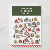 クリスマスの到来カレンダーのホリデーカード シーズンカード (正面)