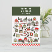 クリスマスの到来カレンダーのホリデーカード シーズンカード (スタンド正面)