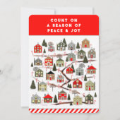 クリスマスの到来カレンダーのホリデーカード シーズンカード (正面)