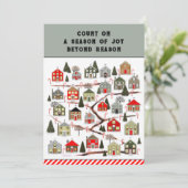 クリスマスの到来カレンダーカード シーズンカード (スタンド正面)