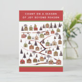 クリスマスの到来カレンダーカード シーズンカード (スタンド正面)