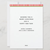 クリスマスの到来カレンダーカード シーズンカード (裏面)