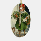 クリスマスの到来 セラミックオーナメント (右)