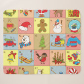 クリスマスの到来: Doodle要素コレクション シェルパブランケット (正面(横))
