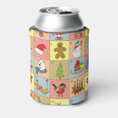クリスマスの到来: Doodle要素コレクション 缶クーラー (缶裏面)