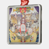 クリスマスの到着 メタルオーナメント (左)