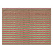 クリスマスの刺繍の雪の結晶、クリスマスツリー、 テーブルクロス (正面(横))