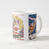 クリスマスの前のトワズナイトからヴィンテージサンタ3 ジャンボコーヒーマグカップ (正面右)