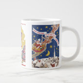 クリスマスの前のトワズナイトからヴィンテージサンタ3 ジャンボコーヒーマグカップ (右)