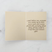 「クリスマスの前の夜だった」カード(封筒つき) シーズンカード (内部)