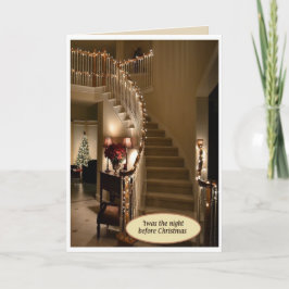 「クリスマスの前の夜だった」カード（封筒つき） シーズンカード