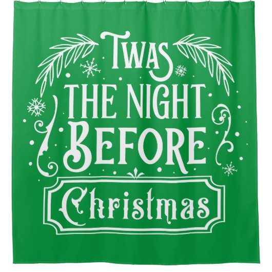 クリスマスの前の夜だった シャワーカーテン (正面)