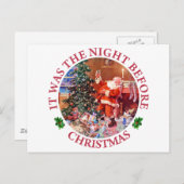 クリスマスの前の夜だった シーズンポストカード (正面/裏面)