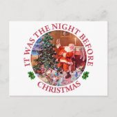 クリスマスの前の夜だった シーズンポストカード (正面)