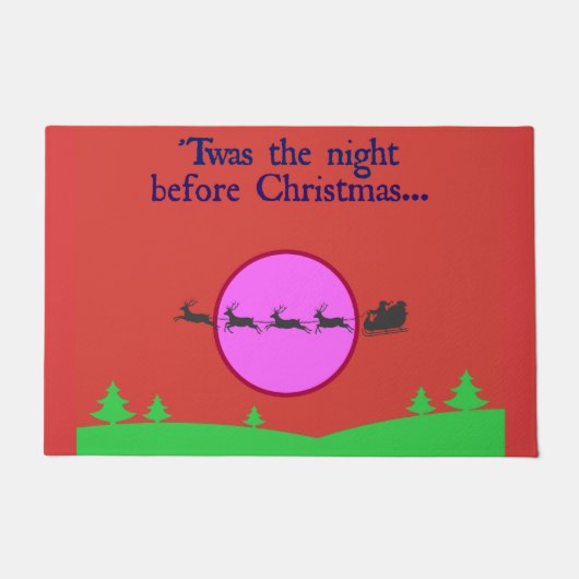 クリスマスの前の夜だった ドアマット (正面)