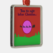 クリスマスの前の夜だった メタルオーナメント (右)
