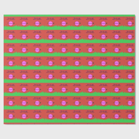 クリスマスの前の夜だった ラッピングペーパー (フラット)