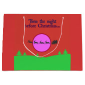 クリスマスの前の夜だった ラージペーパーバッグ (正面)