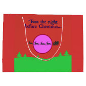 クリスマスの前の夜だった ラージペーパーバッグ (裏面)