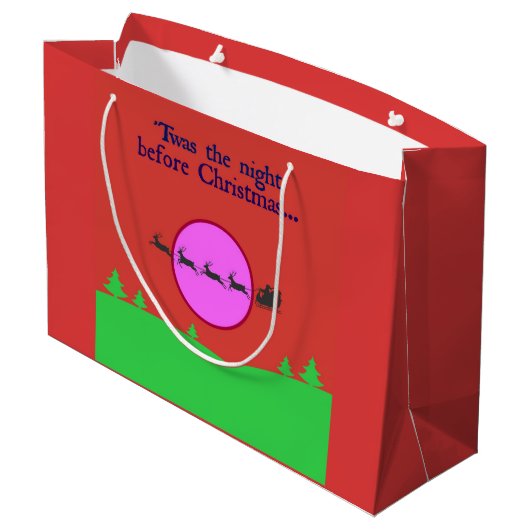 クリスマスの前の夜だった ラージペーパーバッグ (裏面アングル)