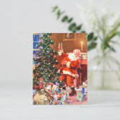 クリスマスの前の夜のサンタクロース シーズンポストカード (スタンド正面)