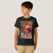 クリスマスの前の夜のサンタクロース Tシャツ (正面フル)