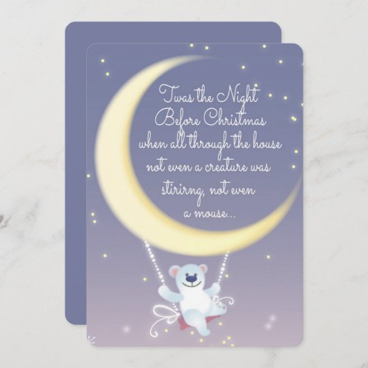 クリスマスの前の夜 シーズンカード (正面/裏面)
