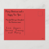 クリスマスの前の夜 シーズンポストカード (裏面)