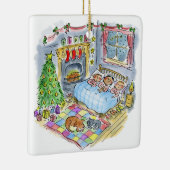 クリスマスの前の夜 セラミックオーナメント (右)