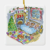 クリスマスの前の夜 セラミックオーナメント (正面)