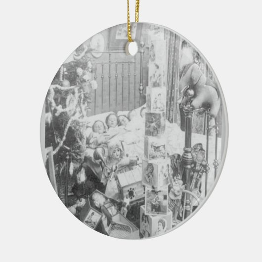 クリスマスの前の夜 セラミックオーナメント (左)